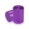 1-1/4'' Diameter X 1-1/2'' Barrel Length, Affordable Aluminum Standoffs, Purple Anodized Finish Easy Fasten Standoff (For Inside / Outside use) [Required Material Hole Size: 7/16'']