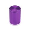 1-1/4'' Diameter X 1-1/2'' Barrel Length, Affordable Aluminum Standoffs, Purple Anodized Finish Easy Fasten Standoff (For Inside / Outside use) [Required Material Hole Size: 7/16'']