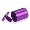 1-1/4'' Diameter X 1-1/2'' Barrel Length, Affordable Aluminum Standoffs, Purple Anodized Finish Easy Fasten Standoff (For Inside / Outside use) [Required Material Hole Size: 7/16'']