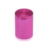 1-1/4'' Diameter X 1-1/2'' Barrel Length, Affordable Aluminum Standoffs, Rosy Pink Anodized Finish Easy Fasten Standoff (For Inside / Outside use) [Required Material Hole Size: 7/16'']