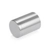 (Set of 4) 1-1/4'' Diameter X 1-1/2'' Barrel Length, Affordable Aluminum Standoffs, Silver Anodized Finish Standoff and (4) 2216Z Screws and (4) LANC1 Anchors for concrete/drywall (For Inside/Outside) [Required Material Hole Size: 7/16'']