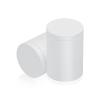 1-1/4'' Diameter X 1-1/2'' Barrel Length, Affordable Aluminum Standoffs, White Coated Finish Easy Fasten Standoff (For Inside / Outside use) [Required Material Hole Size: 7/16'']