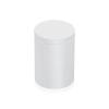 1-1/4'' Diameter X 1-1/2'' Barrel Length, Affordable Aluminum Standoffs, White Coated Finish Easy Fasten Standoff (For Inside / Outside use) [Required Material Hole Size: 7/16'']