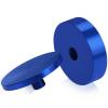 2'' Diameter X 1/2'' Barrel Length, Affordable Aluminum Standoffs, Blue Anodized Finish Easy Fasten Standoff (For Inside / Outside use) [Required Material Hole Size: 7/16'']