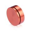 2'' Diameter X 1/2'' Barrel Length, Affordable Aluminum Standoffs, Copper Anodized Finish Easy Fasten Standoff (For Inside / Outside use) [Required Material Hole Size: 7/16'']