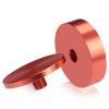 2'' Diameter X 1/2'' Barrel Length, Affordable Aluminum Standoffs, Copper Anodized Finish Easy Fasten Standoff (For Inside / Outside use) [Required Material Hole Size: 7/16'']