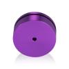 2'' Diameter X 1/2'' Barrel Length, Affordable Aluminum Standoffs, Purple Anodized Finish Easy Fasten Standoff (For Inside / Outside use) [Required Material Hole Size: 7/16'']