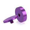 2'' Diameter X 1/2'' Barrel Length, Affordable Aluminum Standoffs, Purple Anodized Finish Easy Fasten Standoff (For Inside / Outside use) [Required Material Hole Size: 7/16'']