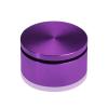 2'' Diameter X 3/4'' Barrel Length, Affordable Aluminum Standoffs, Purple Anodized Finish Easy Fasten Standoff (For Inside / Outside use) [Required Material Hole Size: 7/16'']