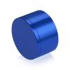 2'' Diameter X 1'' Barrel Length, Affordable Aluminum Standoffs, Blue Anodized Finish Easy Fasten Standoff (For Inside / Outside use) [Required Material Hole Size: 7/16'']