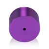 2'' Diameter X 1'' Barrel Length, Affordable Aluminum Standoffs, Purple Anodized Finish Easy Fasten Standoff (For Inside / Outside use) [Required Material Hole Size: 7/16'']