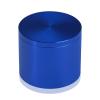 2'' Diameter X 1-1/2'' Barrel Length, Affordable Aluminum Standoffs, Blue Anodized Finish Easy Fasten Standoff (For Inside / Outside use) [Required Material Hole Size: 7/16'']