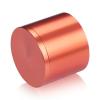 2'' Diameter X 1-1/2'' Barrel Length, Affordable Aluminum Standoffs, Copper Anodized Finish Easy Fasten Standoff (For Inside / Outside use) [Required Material Hole Size: 7/16'']