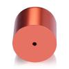 2'' Diameter X 1-1/2'' Barrel Length, Affordable Aluminum Standoffs, Copper Anodized Finish Easy Fasten Standoff (For Inside / Outside use) [Required Material Hole Size: 7/16'']