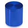 2'' Diameter X 2'' Barrel Length, Affordable Aluminum Standoffs, Blue Anodized Finish Easy Fasten Standoff (For Inside / Outside use) [Required Material Hole Size: 7/16'']