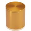 2'' Diameter X 2'' Barrel Length, Affordable Aluminum Standoffs, Gold Anodized Finish Easy Fasten Standoff (For Inside / Outside use) [Required Material Hole Size: 7/16'']