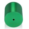 2'' Diameter X 2'' Barrel Length, Affordable Aluminum Standoffs, Green Anodized Finish Easy Fasten Standoff (For Inside / Outside use) [Required Material Hole Size: 7/16'']