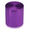 2'' Diameter X 2'' Barrel Length, Affordable Aluminum Standoffs, Purple Anodized Finish Easy Fasten Standoff (For Inside / Outside use) [Required Material Hole Size: 7/16'']