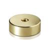5/16-18 Threaded Barrels Diameter: 1 1/2'', Length: 1/2'', Gold Anodized [Required Material Hole Size: 3/8'' ]