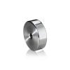 5/16-18 Threaded Barrels Diameter: 1 1/2'', Length: 1/2'', Polished Finish Grade 304 [Required Material Hole Size: 3/8'' ]