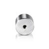 5/16-18 Threaded Barrels Diameter: 1 1/2'', Length: 1'', Brushed Satin Finish Grade 304 [Required Material Hole Size: 3/8'' ]