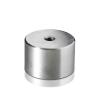 5/16-18 Threaded Barrels Diameter: 1 1/2'', Length: 1'', Brushed Satin Finish Grade 304 [Required Material Hole Size: 3/8'' ]