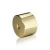 5/16-18 Threaded Barrels Diameter: 1 1/2'', Length: 1'', Gold Anodized [Required Material Hole Size: 3/8'' ]