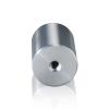 5/16-18 Threaded Barrels Diameter: 1 1/2'', Length: 2'', Clear Anodized [Required Material Hole Size: 3/8'' ]