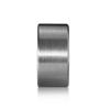 5/16-18 Threaded Barrels Diameter: 1 1/4'', Length: 5/8'', Brushed Satin Finish Grade 304 [Required Material Hole Size: 3/8'' ]