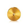 5/16-18 Threaded Barrels Diameter: 2'', Length: 1/2'', Gold Anodized [Required Material Hole Size: 3/8'' ]