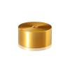 5/16-18 Threaded Barrels Diameter: 2'', Length: 1'', Gold Anodized [Required Material Hole Size: 3/8'' ]