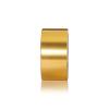 5/16-18 Threaded Barrels Diameter: 2'', Length: 1'', Gold Anodized [Required Material Hole Size: 3/8'' ]