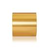 5/16-18 Threaded Barrels Diameter: 2'', Length: 2'', Gold Anodized [Required Material Hole Size: 3/8'' ]