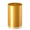 5/16-18 Threaded Barrels Diameter: 2'', Length: 3'', Gold Anodized [Required Material Hole Size: 3/8'' ]