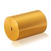 5/16-18 Threaded Barrels Diameter: 2'', Length: 3'', Gold Anodized [Required Material Hole Size: 3/8'' ]