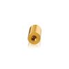 5/16-18 Threaded Barrels Diameter: 3/4'', Length: 1 1/2'', Gold Anodized [Required Material Hole Size: 3/8'' ]