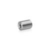 10-24 Threaded Barrels Diameter: 3/4'', Length: 1'', Brushed Satin Finish Grade 304 [Required Material Hole Size: 7/32'']