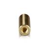 5/16-18 Threaded Barrels Diameter: 5/8'', Length: 1 1/2'', Gold Anodized [Required Material Hole Size: 3/8'' ]