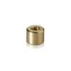 5/16-18 Threaded Barrels Diameter: 5/8'', Length: 1/2'', Gold Anodized [Required Material Hole Size: 3/8'' ]