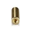 5/16-18 Threaded Barrels Diameter: 5/8'', Length: 2'', Gold Anodized [Required Material Hole Size: 3/8'' ]