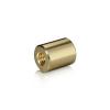 5/16-18 Threaded Barrels Diameter: 5/8'', Length: 3/4'', Gold Anodized [Required Material Hole Size: 3/8'' ]