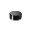 5/16-18 Threaded Caps Diameter: 1'', Height 3/8'', Black Anodized Aluminum [Required Material Hole Size: 3/8'']