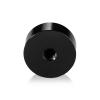 5/16-18 Threaded Caps Diameter: 1 1/4'', Height 1/2'', Black Anodized Aluminum [Required Material Hole Size: 3/8'']
