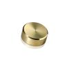 5/16-18 Threaded Caps Diameter: 1'', Height 3/8'', Gold Anodized Aluminum [Required Material Hole Size: 3/8'']