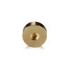 5/16-18 Threaded Caps Diameter: 1'', Height 3/8'', Gold Anodized Aluminum [Required Material Hole Size: 3/8'']