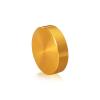 5/16-18 Threaded Caps Diameter: 2'', Height: 1/2'', Gold Anodized Aluminum [Required Material Hole Size: 3/8'']
