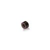 10-24 Threaded Caps Diameter: 3/8'', Height: 1/4'', Bronze Anodized Aluminum [Required Material Hole Size: 7/32'']