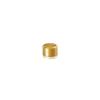10-24 Threaded Caps Diameter: 3/8'', Height: 1/4'', Gold Anodized Aluminum [Required Material Hole Size: 7/32'']