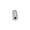 1/2'' Diameter x 1'' Barrel Length, Stainless Steel Glass Standoff Satin Brushed Finish  (Indoor) [Required Material Hole Size: 5/16'']