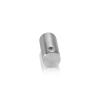 1/2'' Diameter x 1'' Barrel Length, Stainless Steel Glass Standoff Satin Brushed Finish Grade 304  (Indoor or Outdoor Use) [Required Material Hole Size: 5/16'']